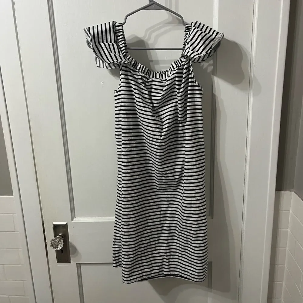 J. Crew Black and White Dress